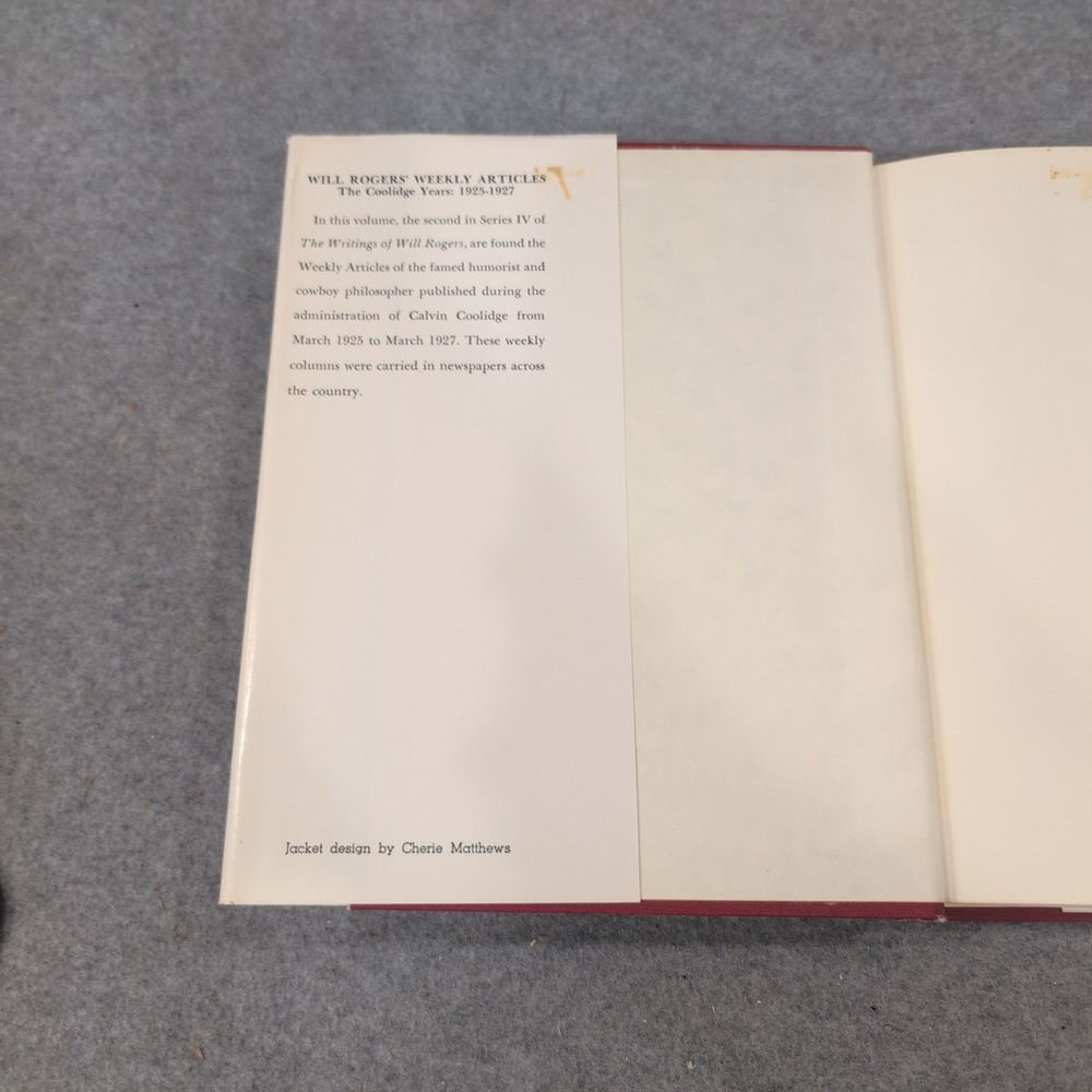 Will Rogers Weekly Articles Vol 2 The Coolidge Years 1925-1927 Hardcover 1980 - Picture 3 of 7